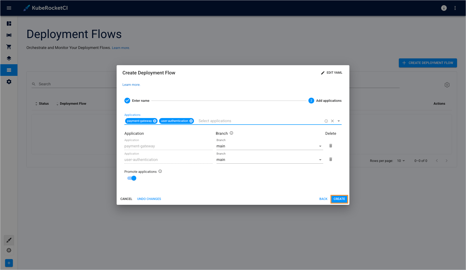 Environment applications