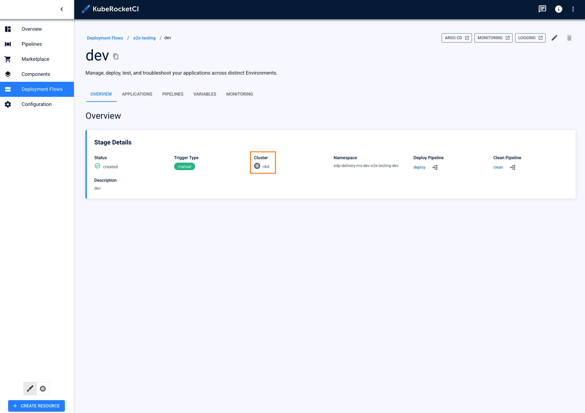 Environment overview