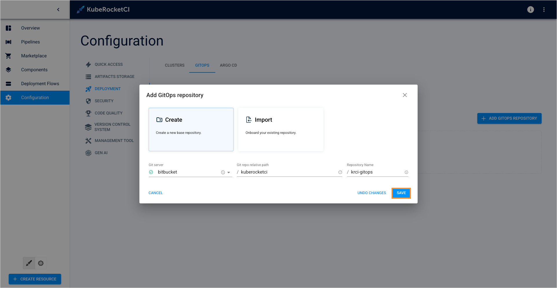 Create GitOps repository