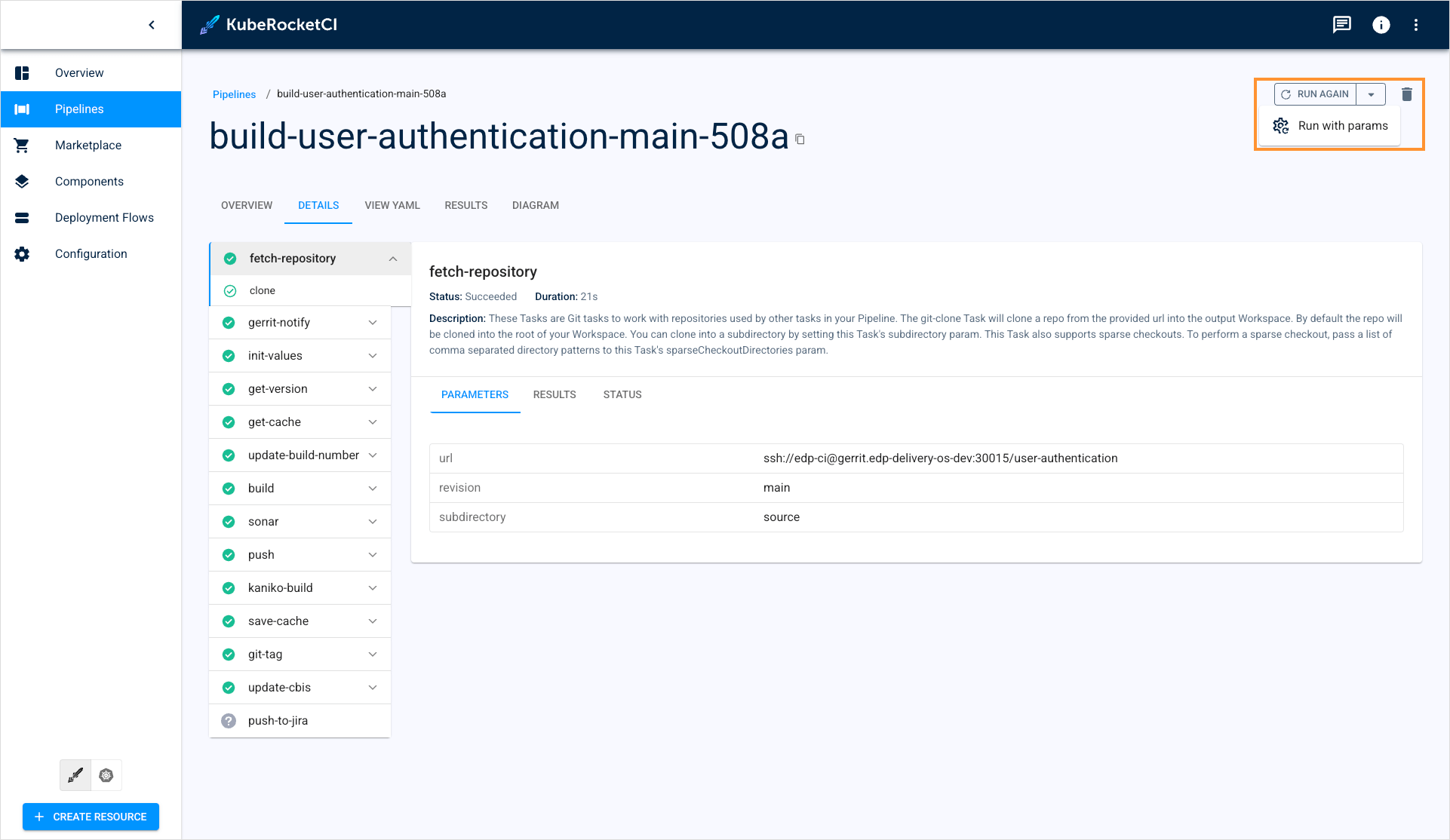 Rerun/delete PipelineRun